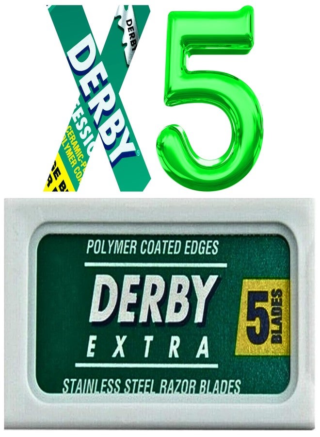 Derby 5 Derby Extra Professional Double Edge Razor Blades for straight razor - Image 1